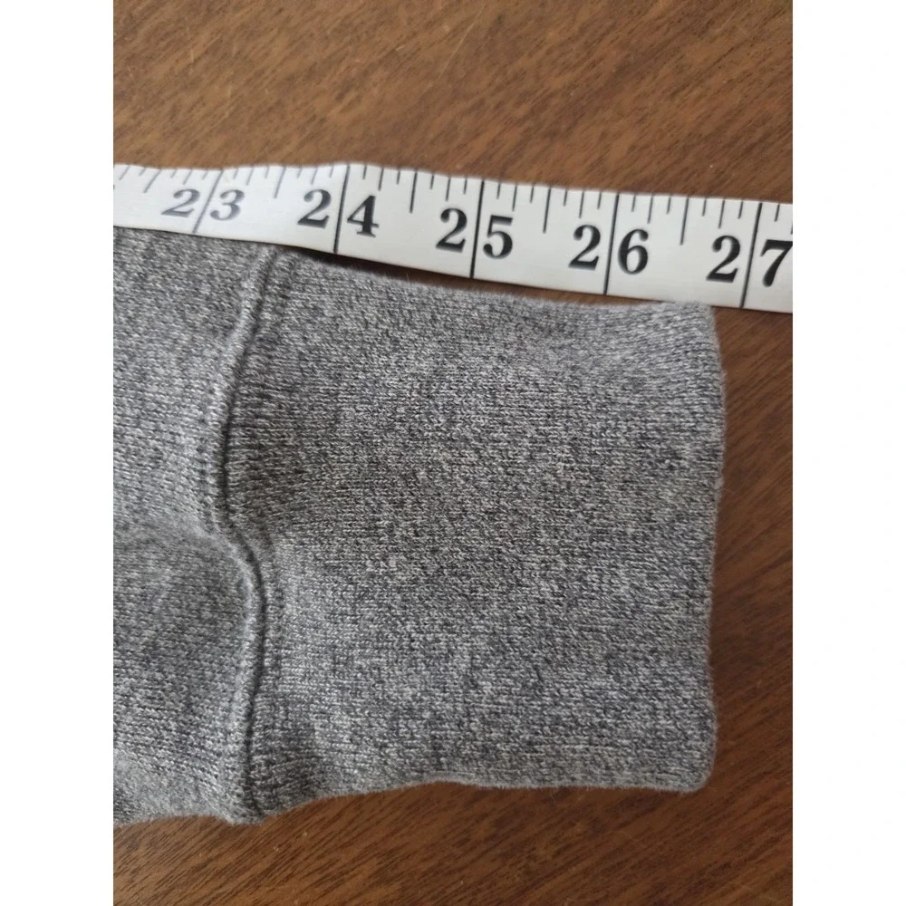 Polo Ralph Lauren Shawl Collar Pullover‎ Sweater Men's Medium Gray W Purple Pony